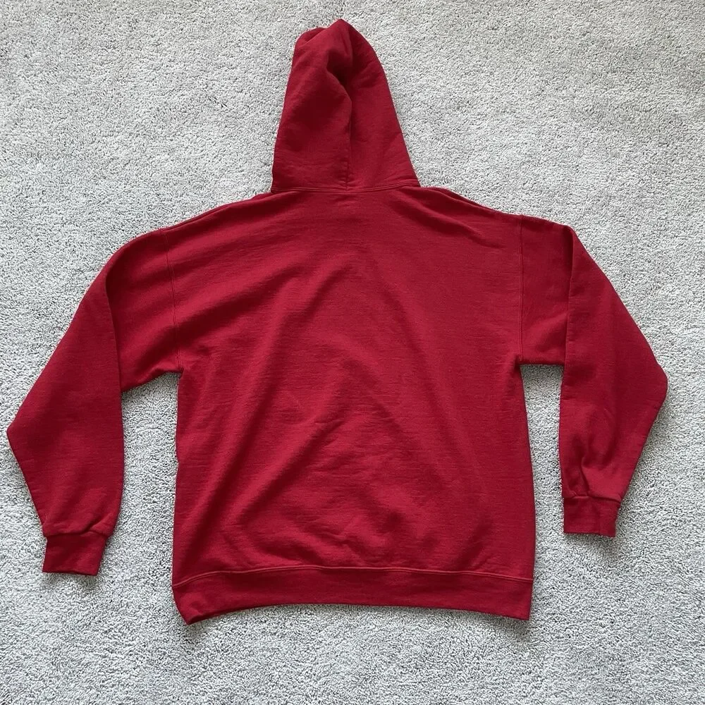 JERZEES DISNEY MICKEY MOUSE RED HOODIE SWEATSHIRT MEN's XL PREMIUM FLEECE